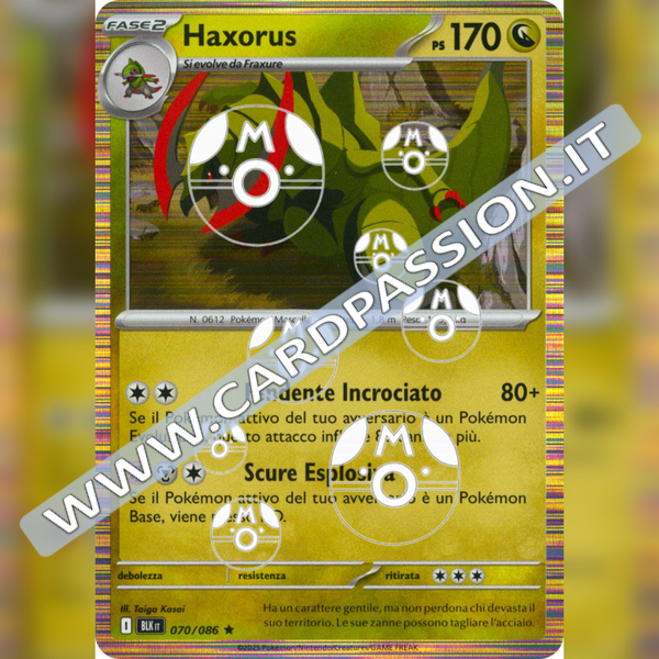 070/086 Haxorus Master Ball Reverse | Luce Nera