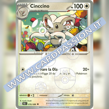 076/086 Cinccino Master Ball Reverse | Luce Nera