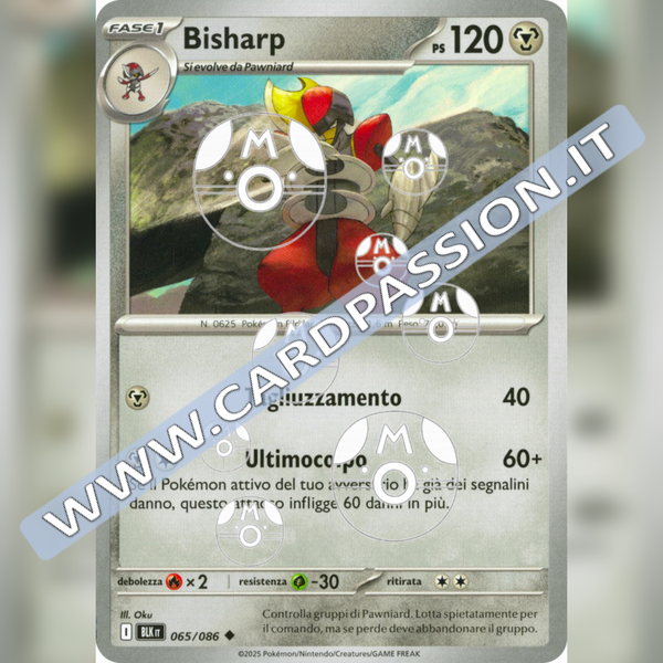 065/086 Bisharp Master Ball Reverse | Luce Nera