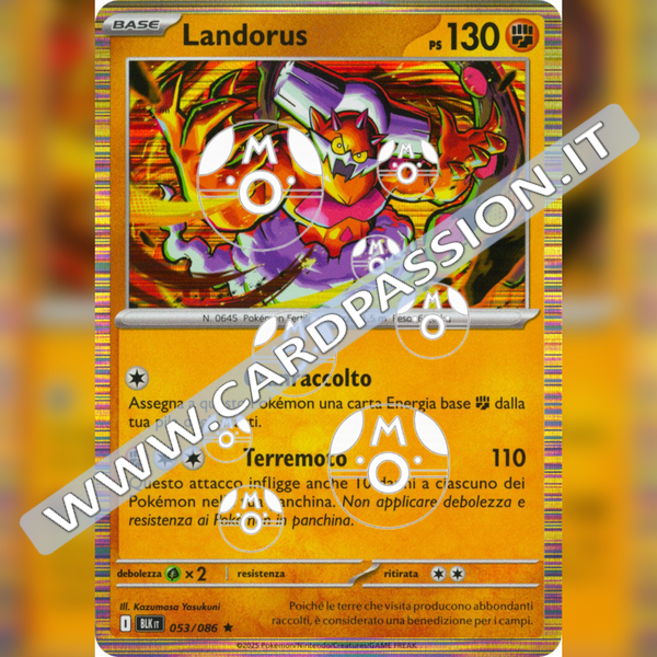 053/086 Landorus Master Ball Reverse | Luce Nera