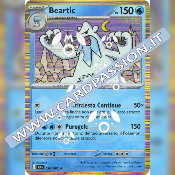 026/086 Beartic Master Ball Reverse | Luce Nera