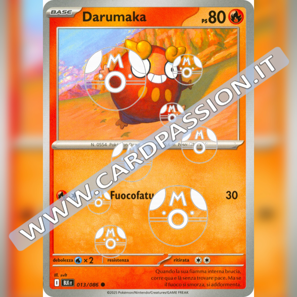 013/086 Darumaka Master Ball Reverse | Luce Nera