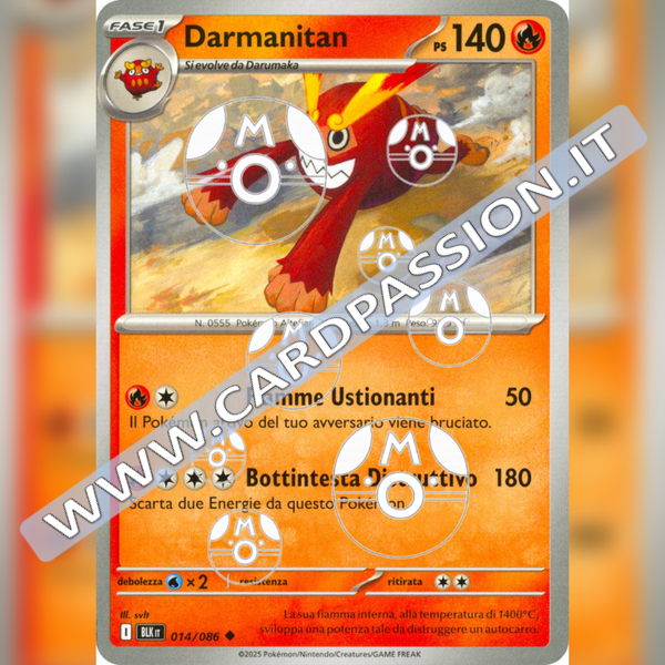 014/086 Darmanitan Master Ball Reverse | Luce Nera