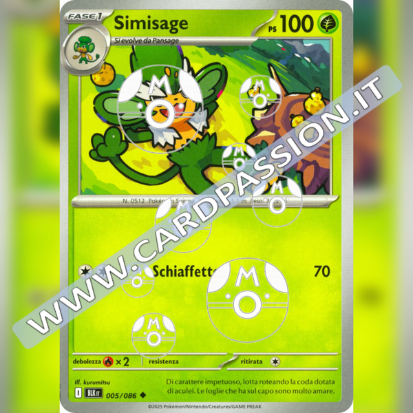 005/086 Simisage Master Ball Reverse | Luce Nera