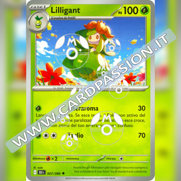 007/086 Lilligant Master Ball Reverse | Luce Nera