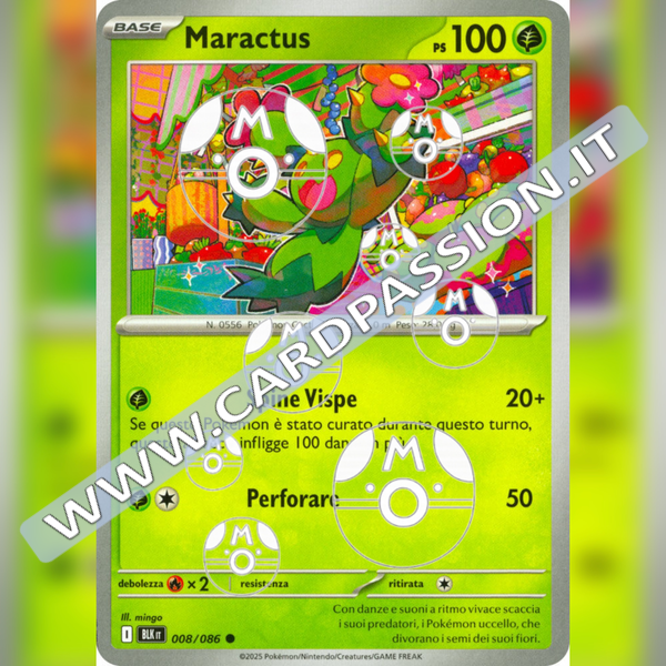 008/086 Maractus Master Ball Reverse | Luce Nera