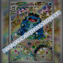 105/086 Seismitoad Illustrazione Rara | Luce Nera