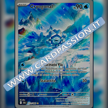 111/086 Cryogonal Illustrazione Rara | Luce Nera