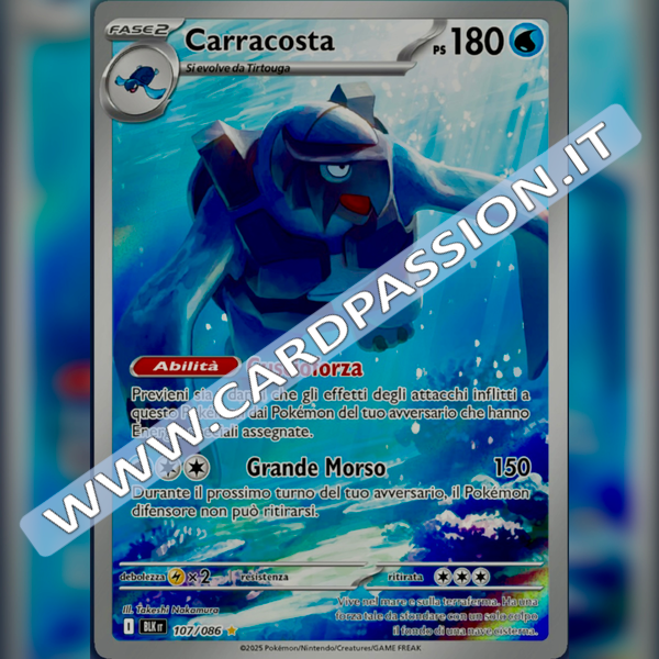 107/086 Carracosta Illustrazione Rara | Luce Nera