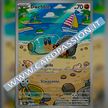 129/086 Dwebble Illustrazione Rara | Luce Nera