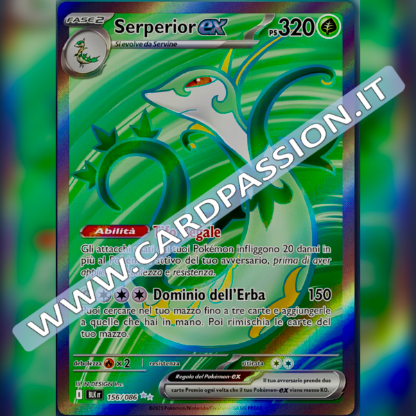 156/086 Serperior ex (Full Art) | Luce Nera