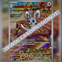 152/086 Minccino Illustrazione Rara | Luce Nera