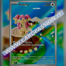 151/086 Audino Illustrazione Rara | Luce Nera