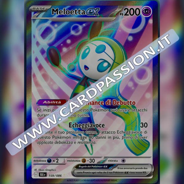 159/086 Meloetta ex (Full Art) | Luce Nera