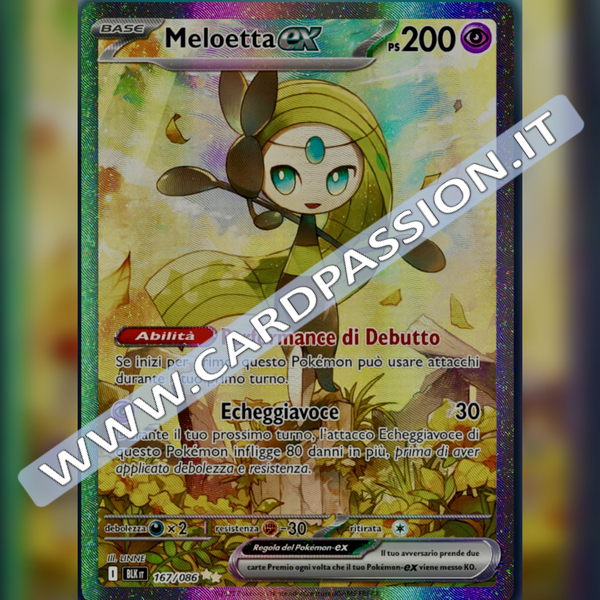 167/086 Meloetta ex (Alternative Art) | Luce Nera