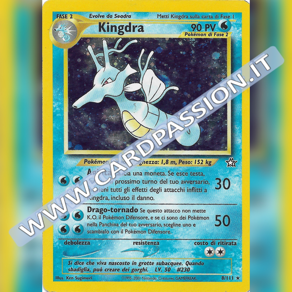 8/111 Kingdra Holo Played | Neo Genesis (IT)