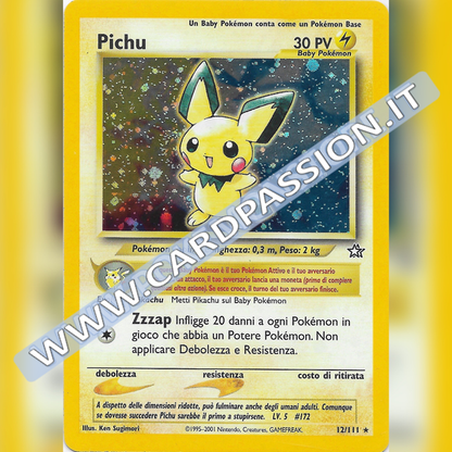 12/111 Pichu Holo Excellent + | Neo Genesis (IT) - Card Passion