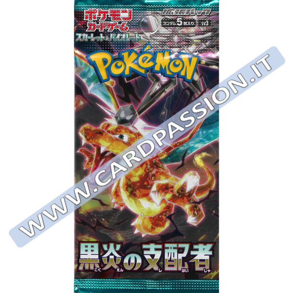 ★ Ruler of the Black Flame (sv3) | pacchetto da 5 carte (JAP)