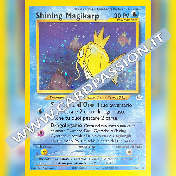 66/64 Shining Magikarp Near Mint | Neo Revelation (IT)