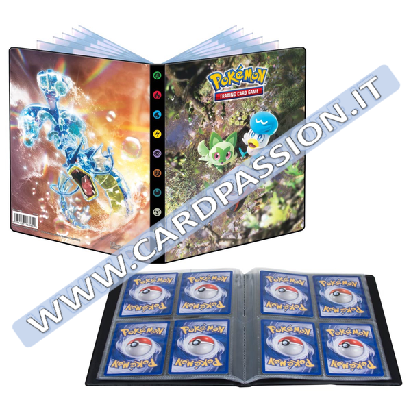 ★ Album Pokémon Sprigatito, Fuecoco e Qaxly (Ultra PRO) | 4 tasche - 10 pagine