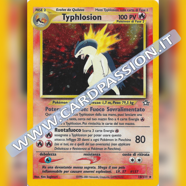 18/111 Typhlosion Holo Near Mint | Neo Genesis (IT)