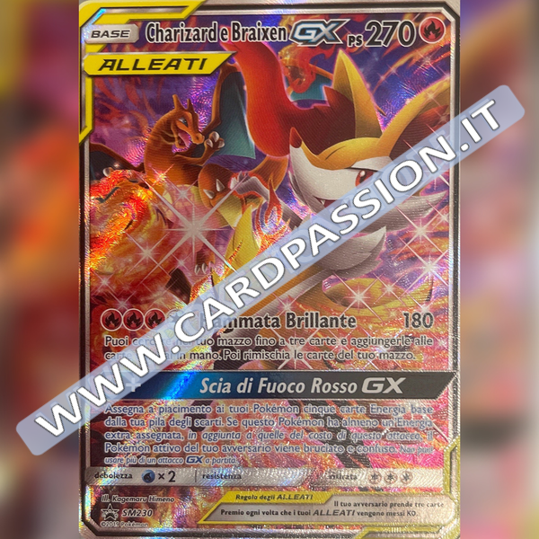 SM230 Charizard e Braixen GX Alternative Art | Black Star Promo (IT)