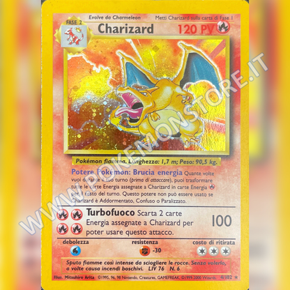 4/102 Charizard Holo (Unlimited) | Set Base (IT) Excellent +