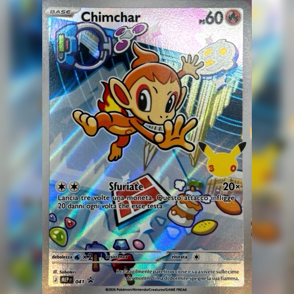 MEP041 Chimchar Illustrazione Rara | Black Star Promo