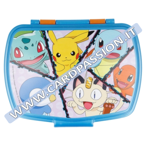 ★ Contenitore per Merenda Pokémon | 17cm x 14cm - Card Passion