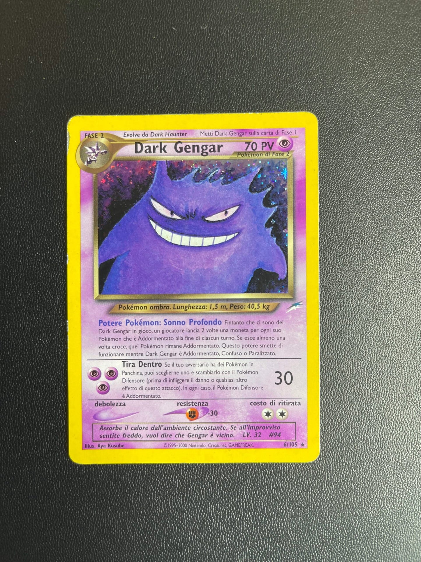6/105 Dark Gengar Holo Good | Neo Destiny (IT)