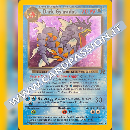 8/82 Dark Dark Gyarados Holo Near Mint | Team Rocket (IT)