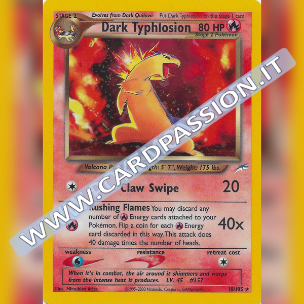 10/105 Dark Typhlosion Holo Mint | Neo Destiny (EN)