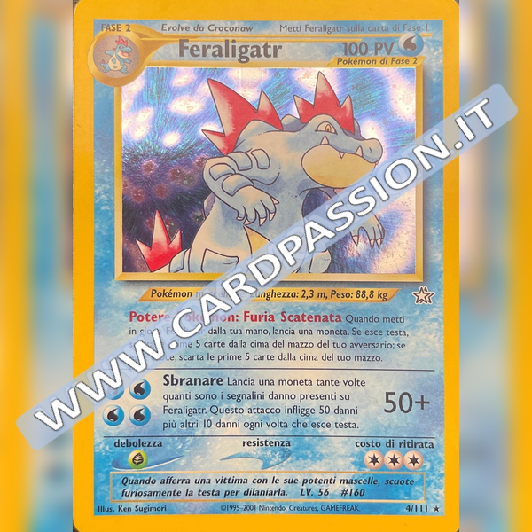 4/111 Feraligatr Holo Near Mint | Neo Genesis (IT)