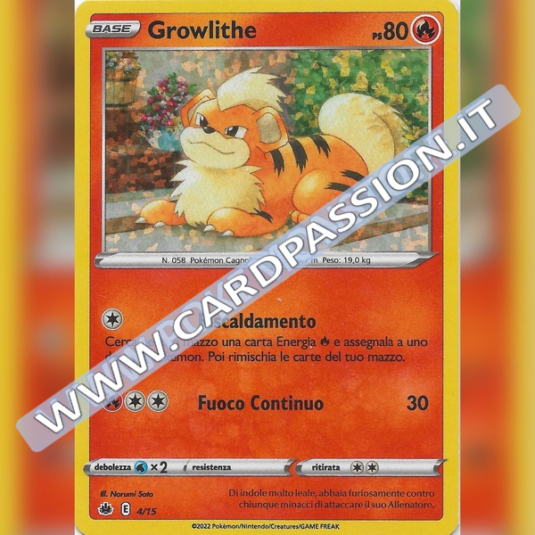 04/15 Growlithe Holo | Lotta Express McDonald's 2022