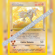 7/62 Hitmonlee Holo Prima Edizione Played | Set Fossil (IT)