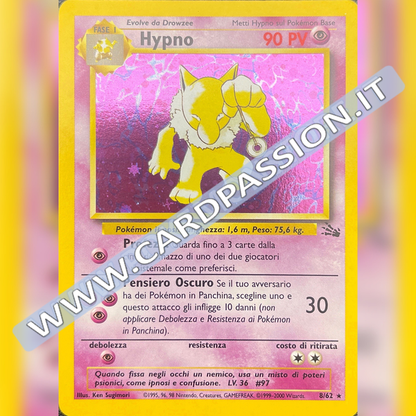 8/62 Hypno Holo Mint | Set Fossil (IT)