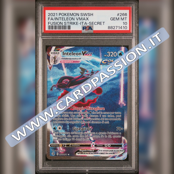 266/264 Inteleon VMax Alternative Art | Colpo Fusione - PSA 10