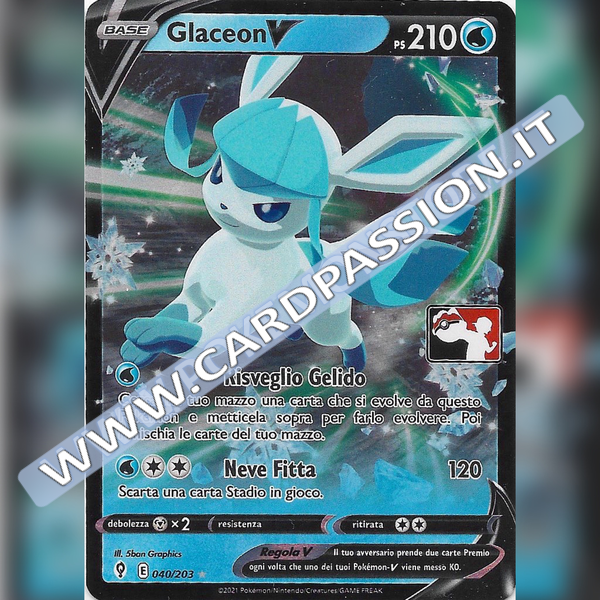 040/203 Glaceon V | Play! Pokemon - Prima Serie