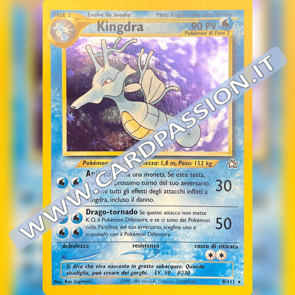 8/111 Kingdra Holo Near Mint | Neo Genesis (IT)