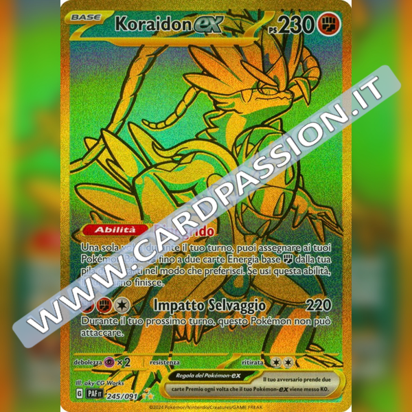 245/091 Koraidon ex Emerald Gold | Destino di Paldea