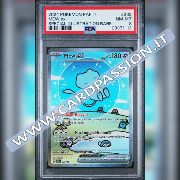 232/091 Mew ex Alternative Art | Destino di Paldea - PSA 8