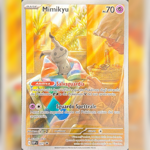 SVP075 Mimikyu Illustrazione Rara | Black Star Promo (IT)