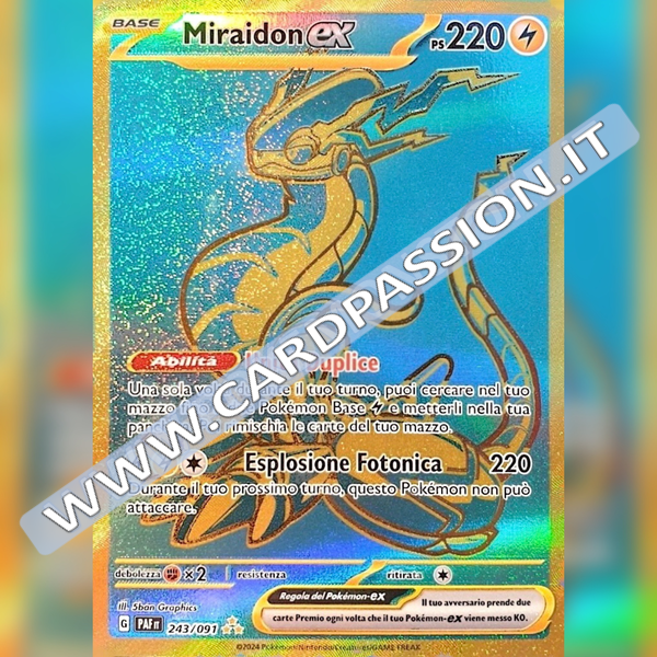 243/091 Miraidon ex Emerald Gold | Destino di Paldea