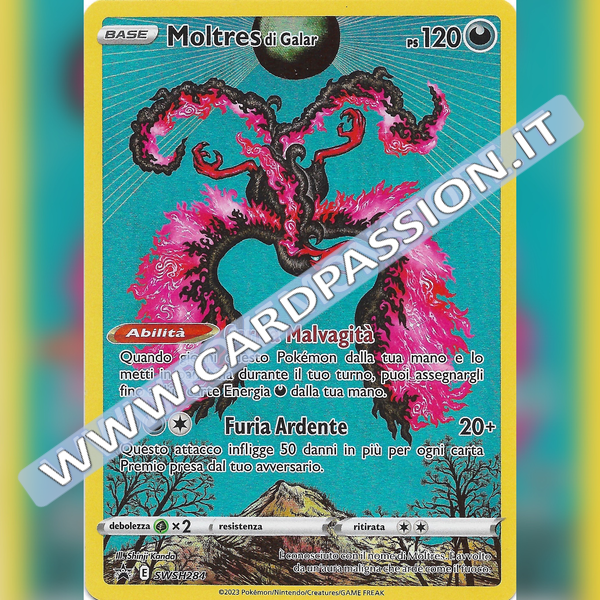 SWSH284 Moltres di Galar | Black Star Promo