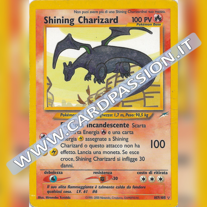 107/105 Shining Charizard Poor | Neo Destiny (IT)