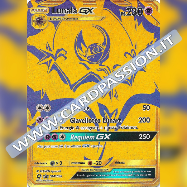 SM103a Lunala GX Gold | Black Star Promo