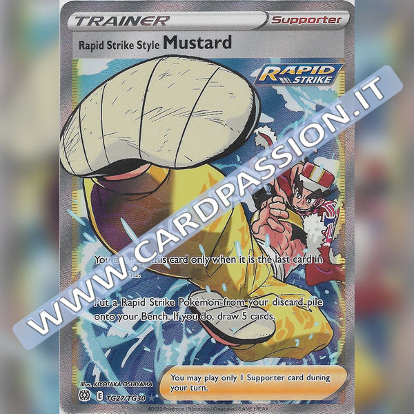 TG27/TG30 Rapid Strike Style Mustard (Full Art) | Brilliant Stars