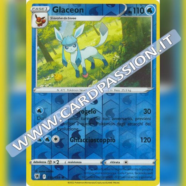 038/189 Glaceon Rara Reverse | Lucentezza Siderale - Card Passion