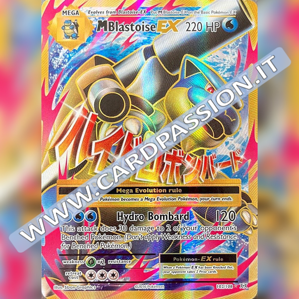 102/108 MBlastoise EX (Full Art) | XY Evolutions (EN) - Card Passion