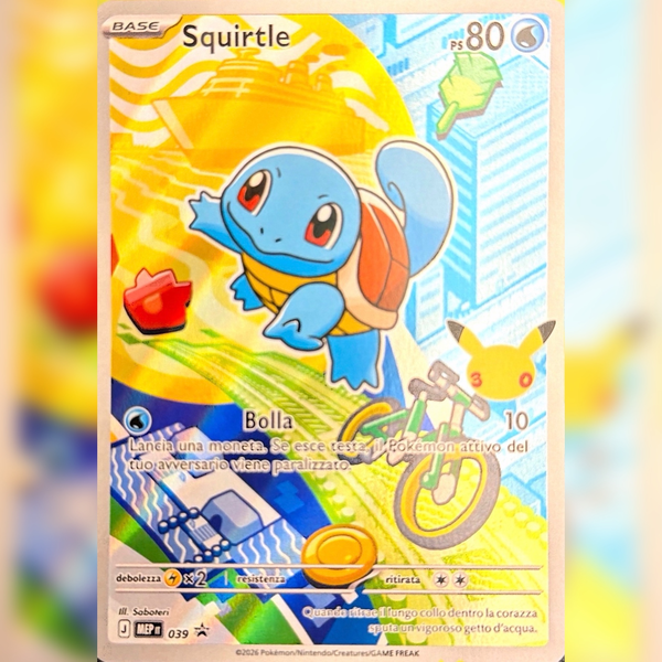 MEP039 Squirtle Illustrazione Rara | Black Star Promo (IT)